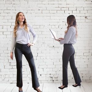 BetaBrand Dress Pant Yoga Pull On Stretch Straight Leg Black Sz: M